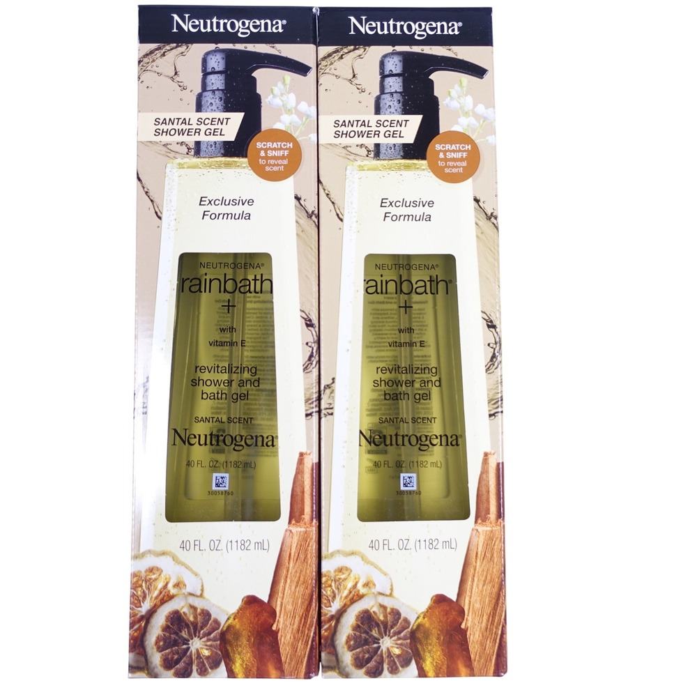 Neutrogena Rainbath Santal Scent Revitalizing Shower Bath Gel 2-40 oz Vitamin E